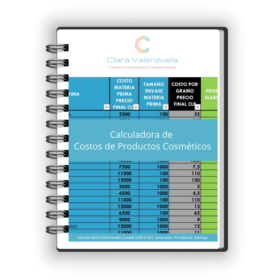 Calculadora de costos de productos cosméticos: Paso a Paso